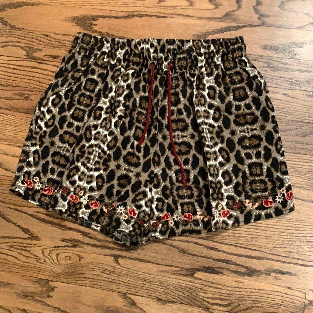 Never worn! Comfy cheetah print shorts